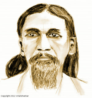 Hari's Corner - Sri Aurobindo portrait