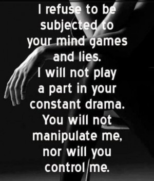 No mind games, no drama, no kidding...