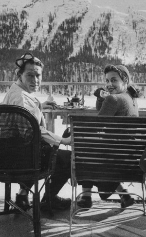 Paulette with husband Burgess Meredith