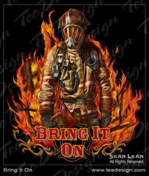 Firefighter Rescue T-shirt Design