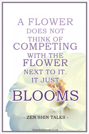 Quote, Inspirational, Life, Flower, Competing, Blooms
