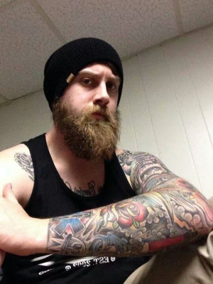 Tattoo Full Beard Man Great