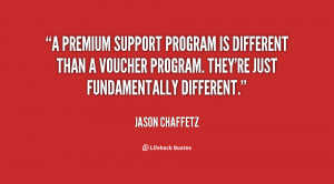 premium support program is different than a voucher program. They're ...