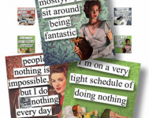 Retro Brazen Broads 1B Quotes 1x1 Digital Collage Sheet Scrabble Tiles ...