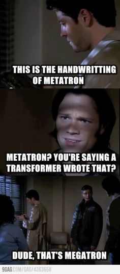 boys supernatural quote sam winchester megatron funny quotes ...