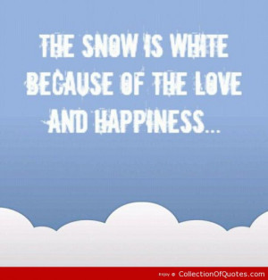 Cute Snow Quotes Sayings