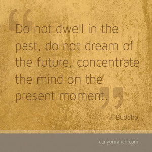 ... future, concentrate the mind on the present moment. – Buddha #quote