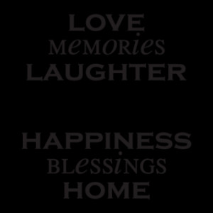 Love Memories Laughter Family Wall Quotes™ Decal