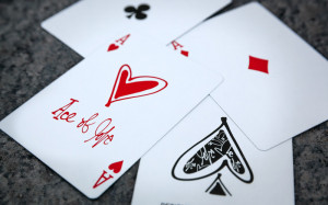 Playing cards hand illustrated by artist Curtis Kulig. Inspired by his ...