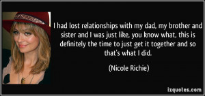 More Nicole Richie Quotes