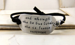 ... Shakespeare Quote, Leather Bracelet, Shakespeare Jewelry, Graduation