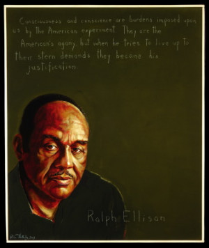 Retrato de Ralph Ellison pintado por Robert Shetterly .