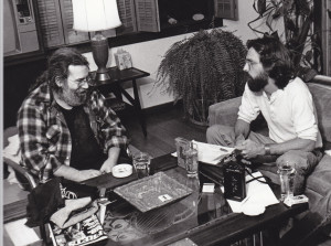 Jerry Garcia and Jas Obrecht during the interview. Photo by Jon ...