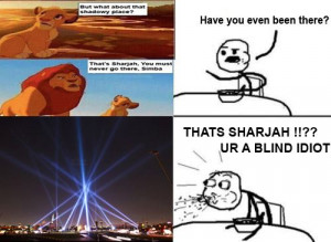 so you thought the lion king sharjah joke was funny http t co