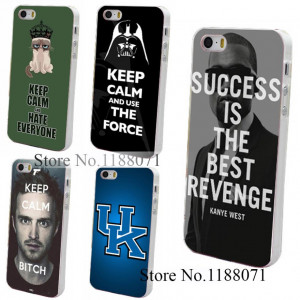 Hard Clear Skin Back Case Cover for iPhone 4 4s 4g 5 5s 5g Kanye West ...