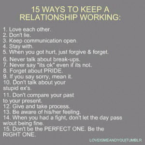 Read and Practice it.. sure your relationship will last forever..