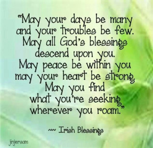 Irish blessing~