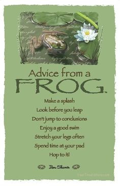 Advice From a Frog ~:By Ilan Shamir ☆ More