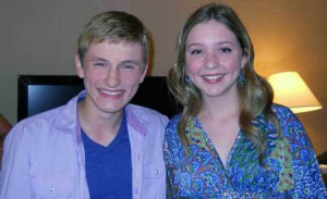 Cozi with costar Nathan Gamble at our interview Courtesy of Lynn ...