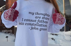 Constellations Quote Crewneck Sweatshirt - Perfect for that John Green ...