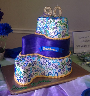 Birthday Parties, 90Th Birthday Cake, Birthday Ideas, Birthday Cakes