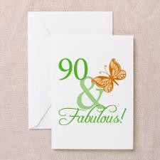 90 & Fabulous Birthday Greeting Cards (Pk of 20) for