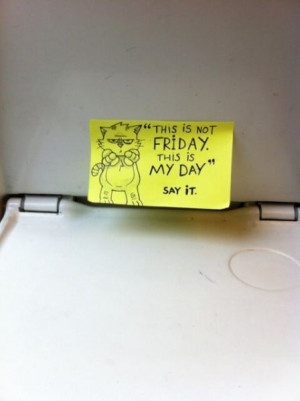 Sweet Motivational Post It Notes to Inspire Train Commuters (16 pics)