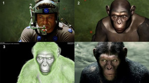 Andy Serkis transformation to Caesar Rise Planet of the Apes