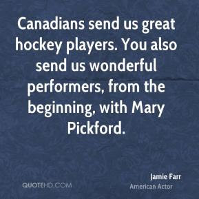Canadians Send Great Hockey