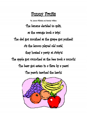 Funny Poems with Personification