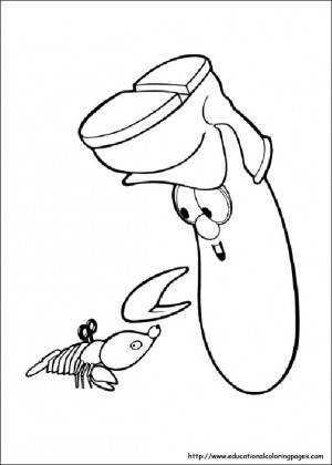 veggie tales easter coloring pages