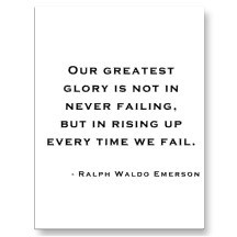 Ralph Waldo Emerson - Motivation Quote Post Card