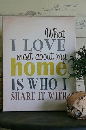 What I Love Most About My Home…