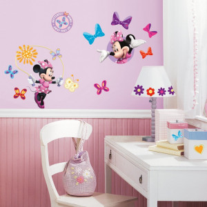 Minnie Mouse Bow-tique Wall Stickers