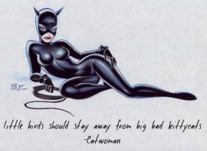 little birds should stay away from big bad kittycats catwoman # quotes