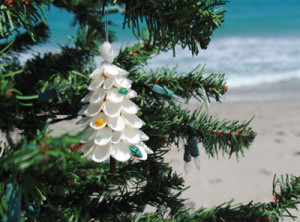 Seashell Christmas Tree Ornament