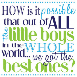 cute quotes about little boys