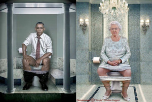 Dropping the kids off at the pool: Obama and the queen go head to head ...