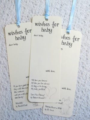 ... Tree Tags Bookmarks with Children Book Quotes - Wishes for Baby