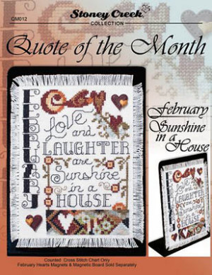 Quote of the Month - February - Cross Stitch Pattern