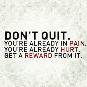 Don’t quit, #motivation #fitness quote by ET