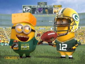 green bay packers minions via feb 18 2014 fan art minions
