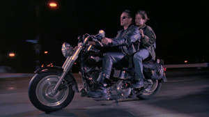 ... Terminator) and Edward Furlong (John Connor) in Terminator 2