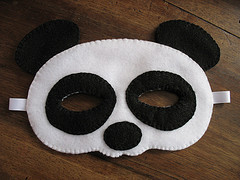 Masque Panda Sosso Tags Mask Noiretblanc Handmade Sewing