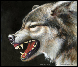 Good And Evil Art Wolf Evil smiles of beauty by