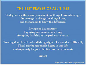 Here is the Best Prayer of All Times for our lovely Readers:-