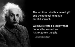 Great quotes sayings intuitive mind albert einstein