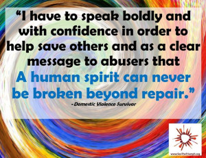 ... spirit can never be broken beyond repair