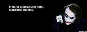 Joker Quote Facebook Cover