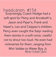 Awwww!!!! I LOVE IT!!!! (especially that Leo and CALYPSO part!